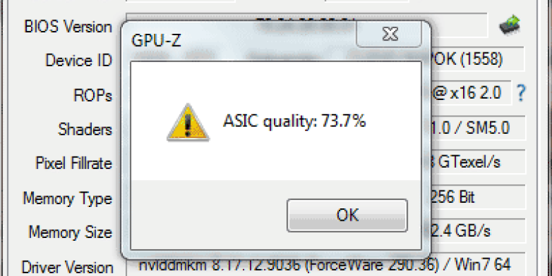 Measure ‘Quality’ with GPU-Z 0.5.8
